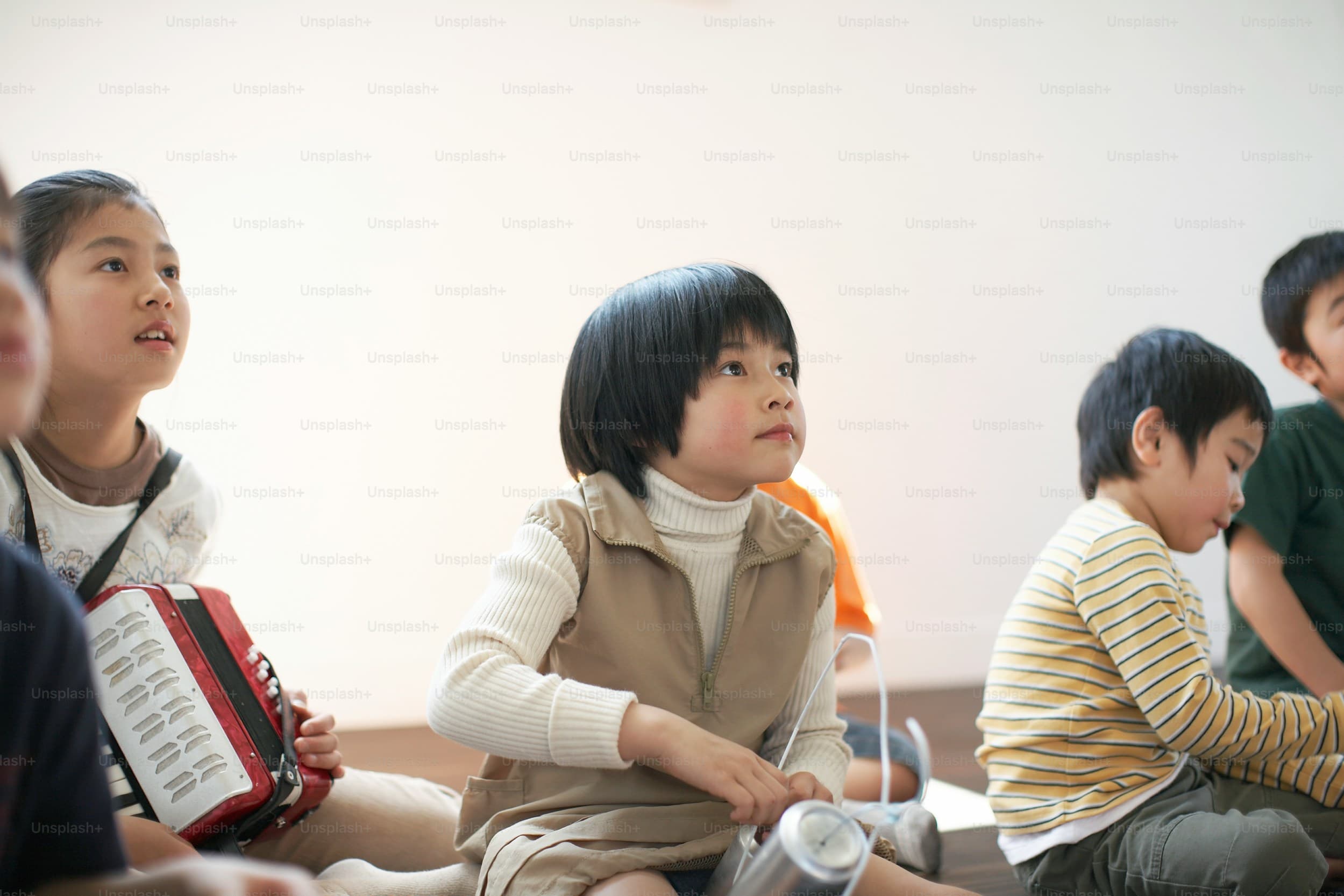 Children engaged in learning activities